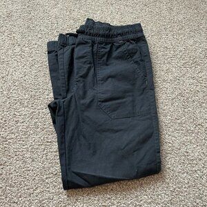 Boys Black Straight Pull-On Pants - Size 12